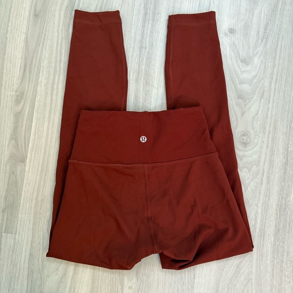 Lululemon Wunder Train High-Rise Tight Legging 25” Savannah Red Size 4 –Like New - Picture 7 of 8